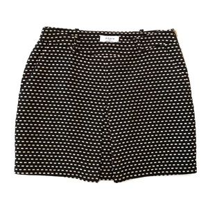 Axara Paris Black Beige Short Pencil Skirt